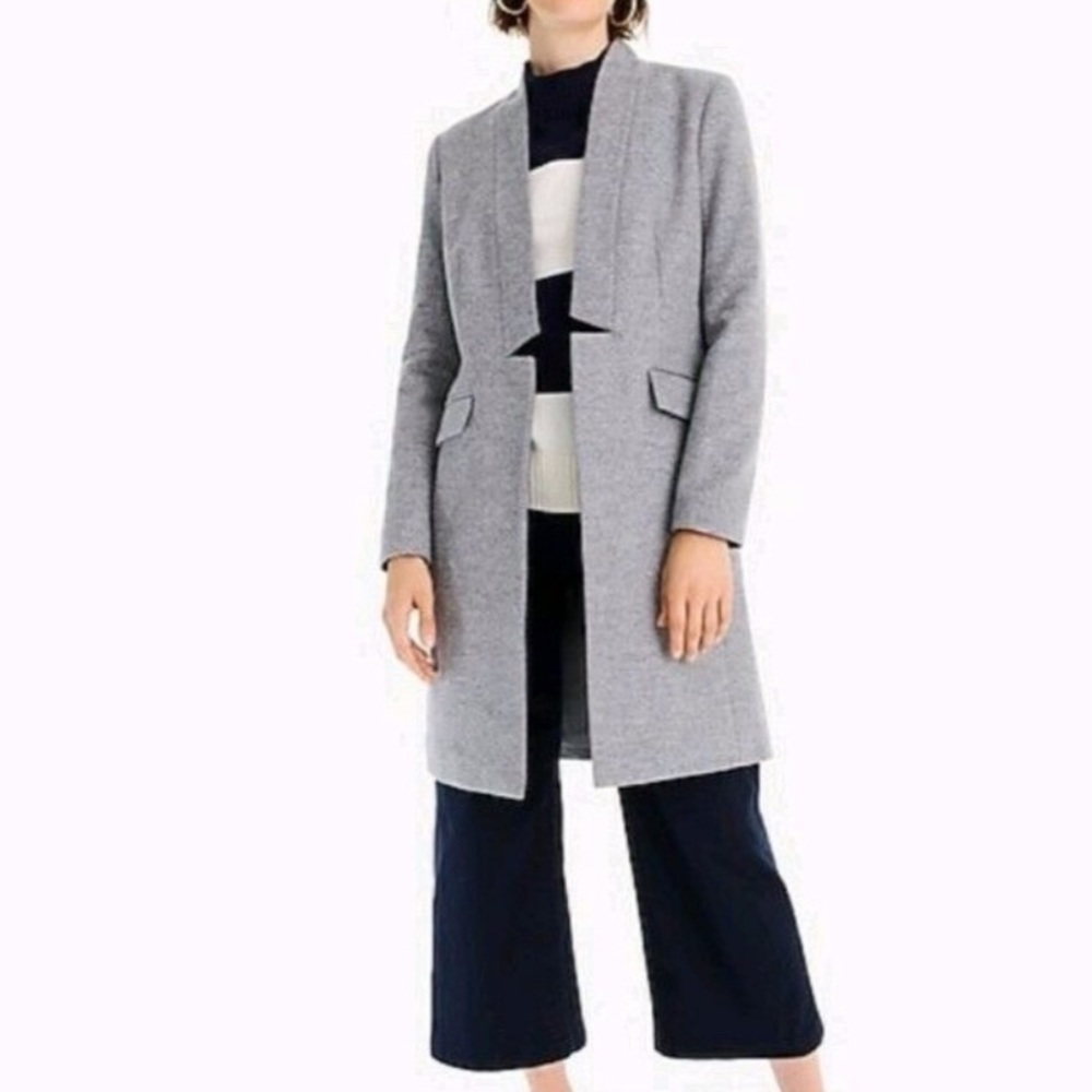 J. Crew Collection Long wool-cashmere topcoat